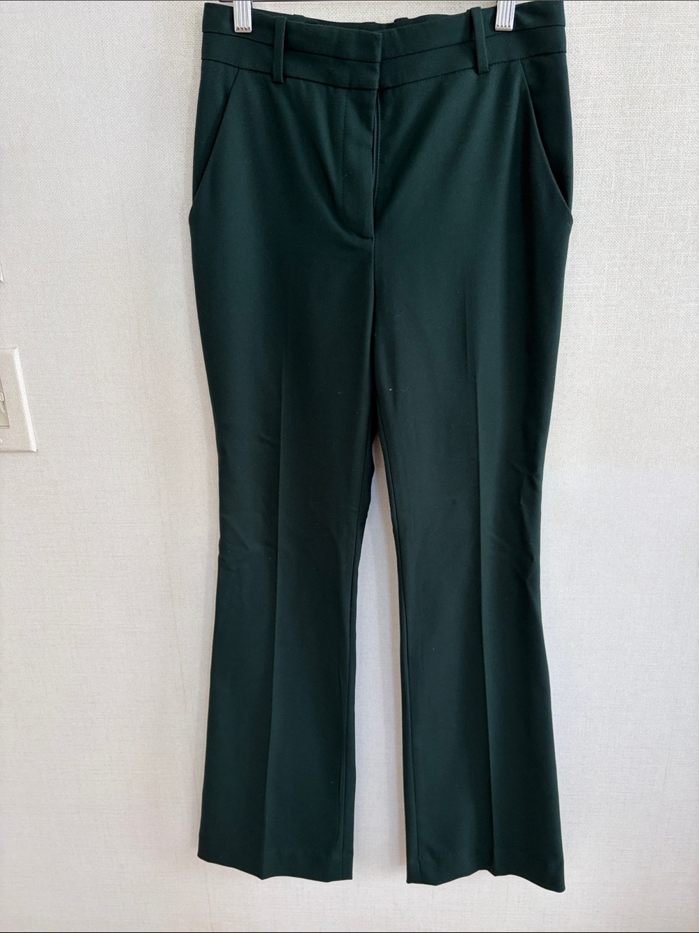 Veronica Beard Dark Green Boot Cut Dress Pants